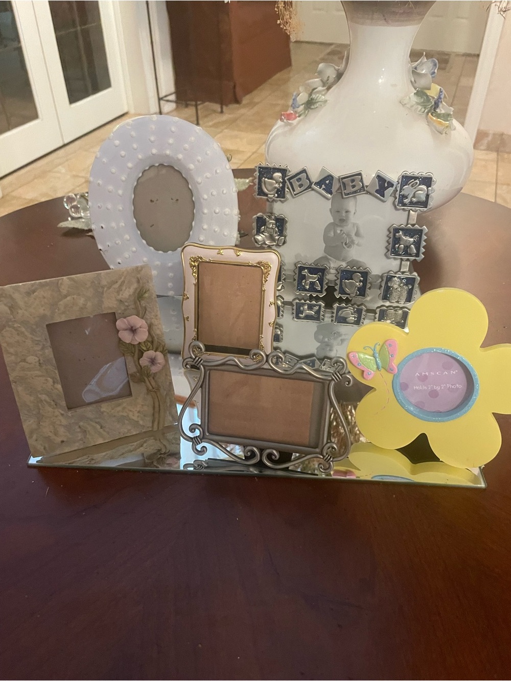 Bundled six  Assorted Decorative Photo Frames - various colours and motifs